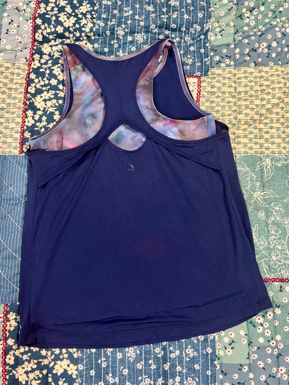 Athleta Girl Galaxy print Tank set with Leggings